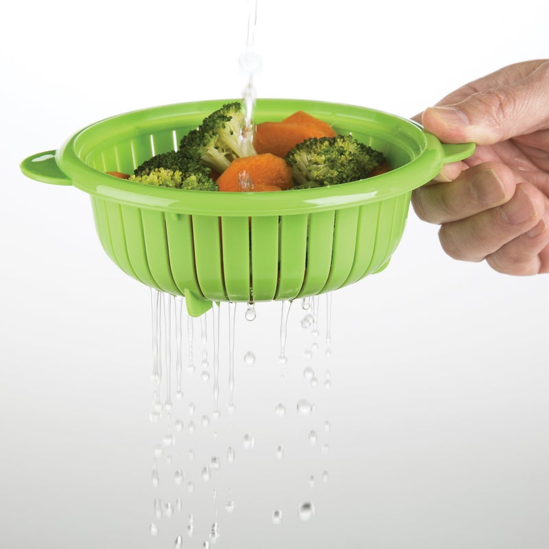 Progressive International PrepSolutions Mini Microwave Steamer, Gray – Fast and Easy Vegetable & Food Steaming - Image 4