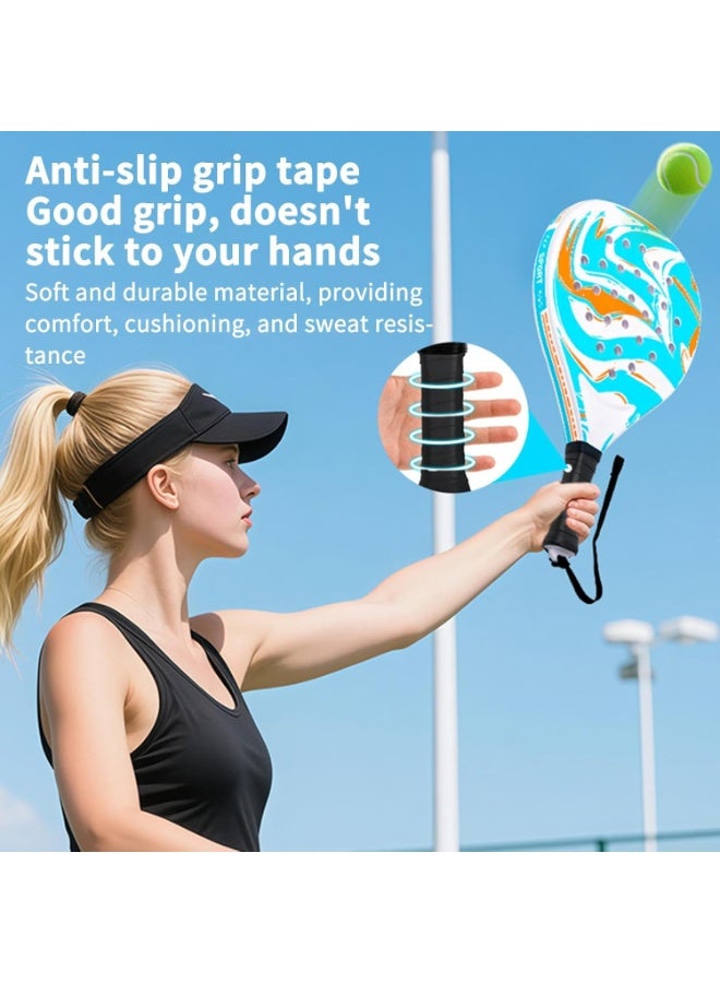 Arabest Pickleball Racket - 26 * 46.5 * 3.9cm Carbon Fiber Lightweight Non-Slip Portable Paddle | Paddleboard Racket Set | for Women Kids Adults Sports Games Practice Park Garden School Vacation - Image 3