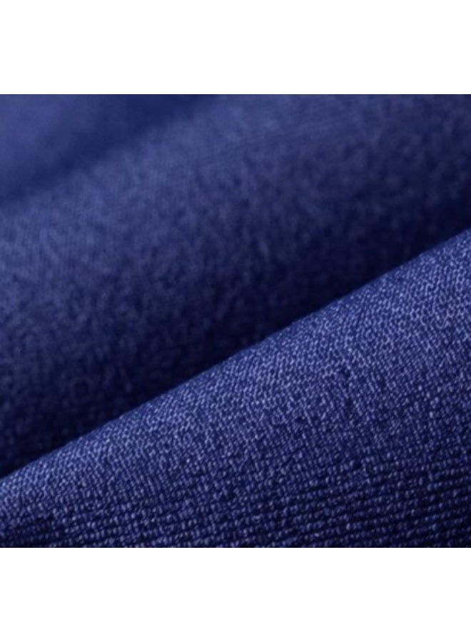 Loquat Mens V-Neck Scrubs Set Classic fit Long Sleeves Top & Slim Pants Soft Fabric Medical Nursing Uniform Navy Blue - Image 2