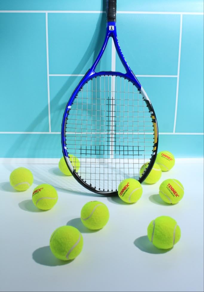 TENNEX Tennis Ball - Lightweight, Durable for Tennis/Cricket Training (Pack of 6, Extra Light Yellow) - Image 3