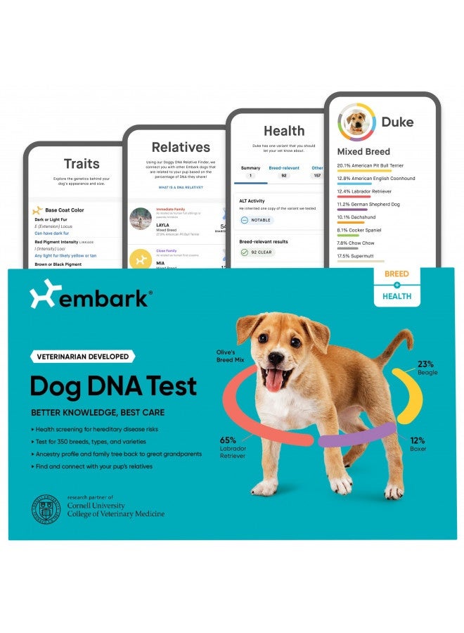 Embark | Dog Dna Test | Breed And Health Kit | Breed Identification And Canine Genetic Health Screening
