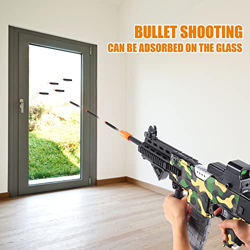 COOLFOX Electric Automatic Toy Gun for Nerf Guns Sniper Soft Bullets [Shoot Faster] Camouflage Burst Bullets for Boys,Toy Foam Blasters & Guns with 100 Nerf Sniper Darts, Gifts for Kids - Image 3