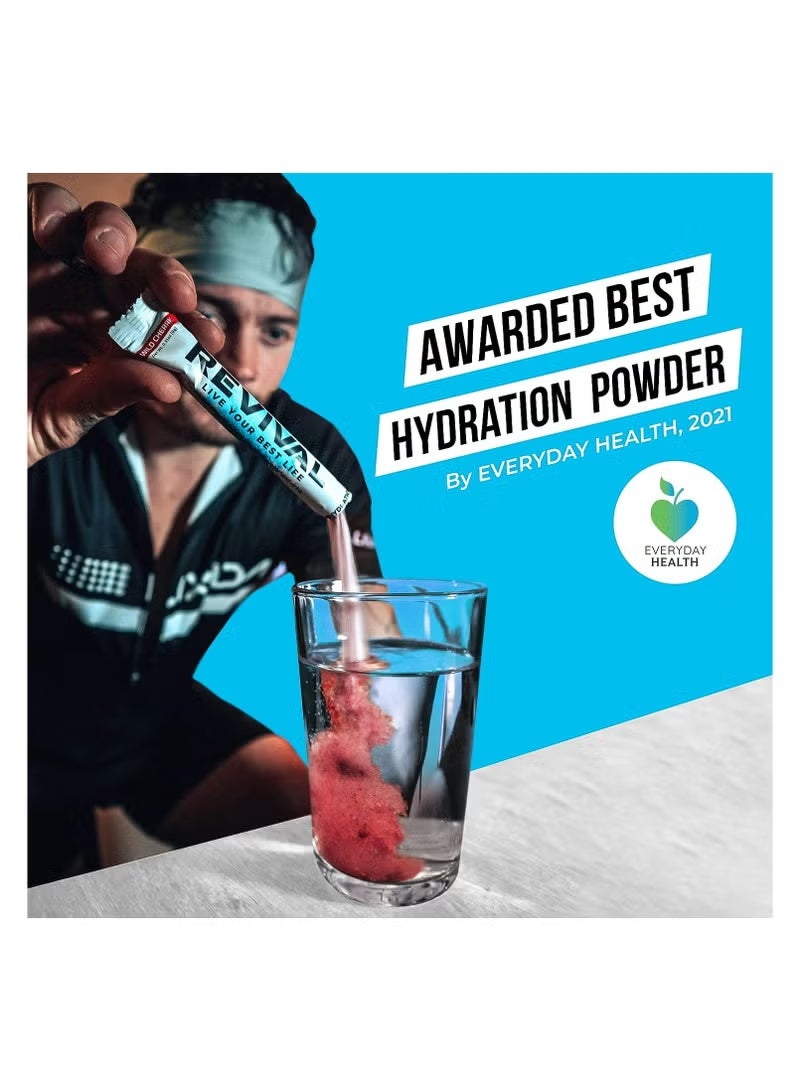 ريفايفال مسحوق ريفايفل شوتس للترطيب السريع - مكمل غذائي عالي التركيز من فيتامينات C وB1 وB3 وB5 وB12، مشروب فوار بنكهة متنوعة، عبوة من 30 كيسًا - Image 2