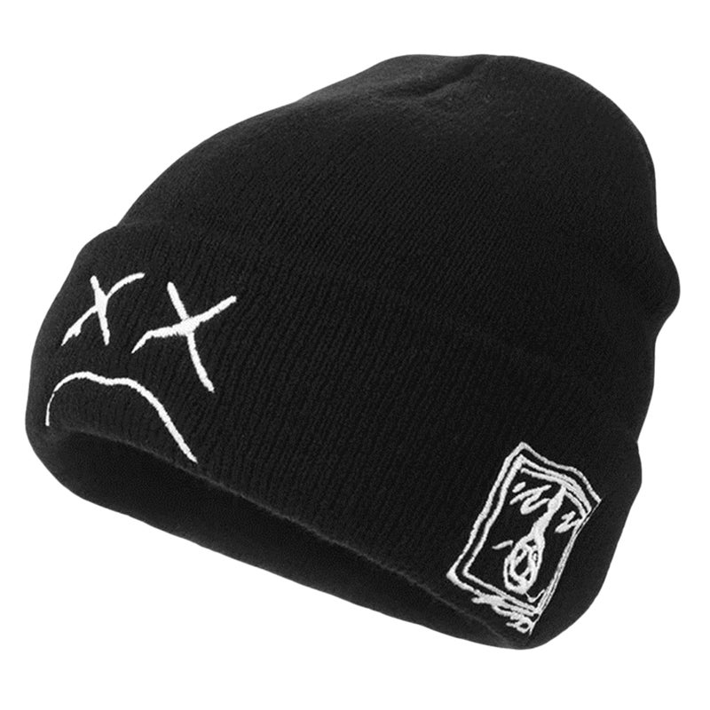 NNCEVM Fashion Beanie for Men Beanies Women,Warm Winter Hats for Men Embroidery Unisex Knit Hat Skull Cap(Black) - Image 1