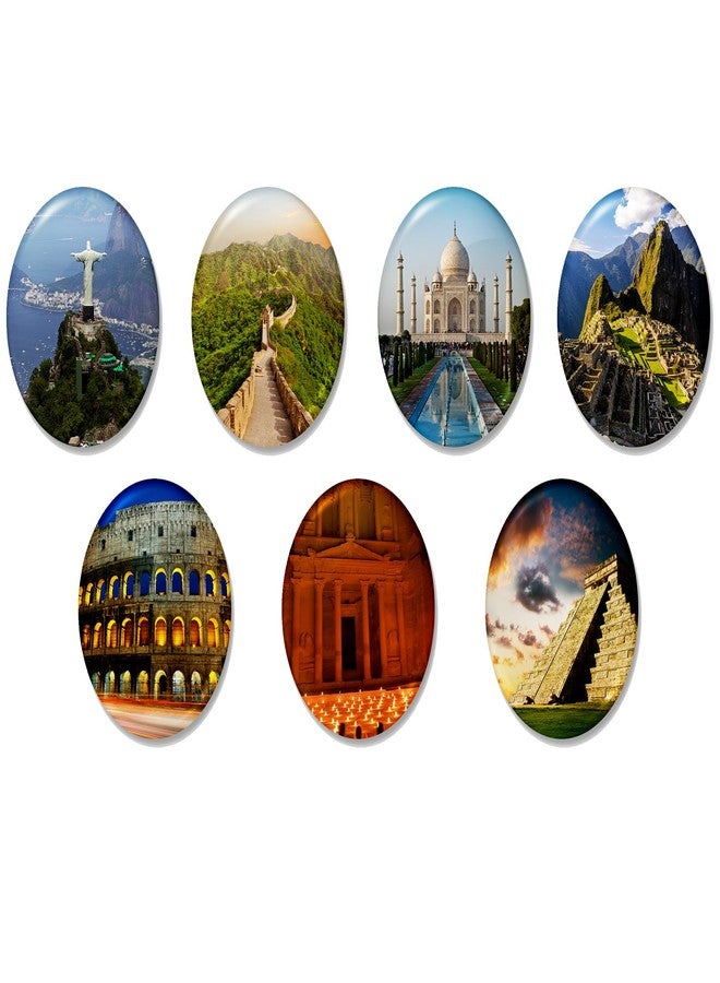 AlterEgo 7 Wonders of The World - Set of 7 Badges - Image 1