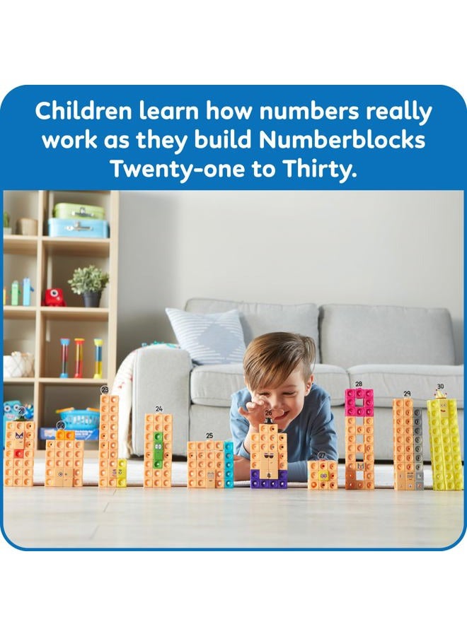 hand2mind MathLink Cubes Numberblocks 21-30 Activity Set, 20 Preschool Learning Activities, Counting Blocks, Linking Cubes, Educational Toys for Kids, Number Games, Math Manipulatives Kindergarten - Image 3