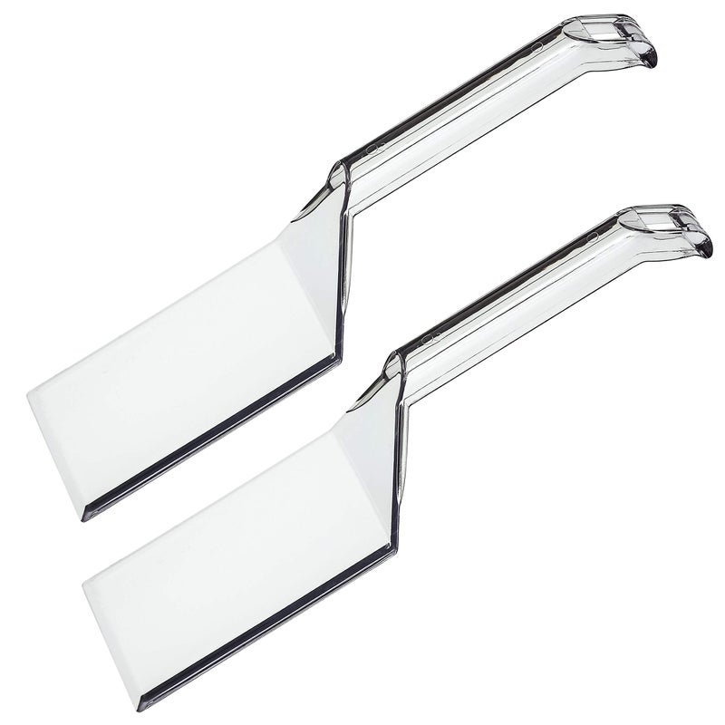 PLASTICPRO Plasticpro Disposable Plastic Serving Spatula Durable Heavy Duty Premium Serving Utensils Clear Pack of 4