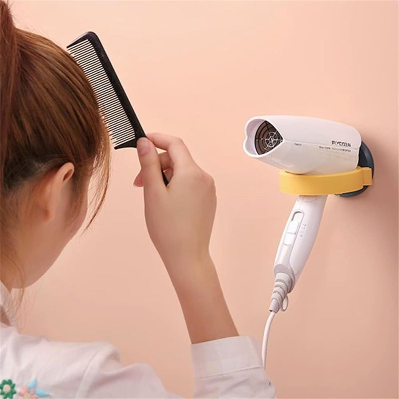 Drumstone { 𝗘𝘅𝗰𝗹𝘂𝘀𝗶𝘃𝗲 𝗙𝗼𝗿 𝗦𝗮𝗹𝗼𝗻𝘀 } Wall-Mounted Hair Dryer Holder | Durable ABS Hairdryer Organizer for Bathroom, Salon, and Home Use | Space-Saving Design - Image 5