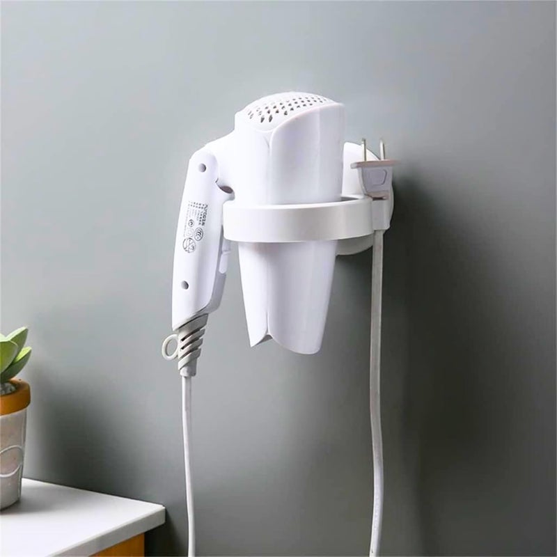 Drumstone { 𝗘𝘅𝗰𝗹𝘂𝘀𝗶𝘃𝗲 𝗙𝗼𝗿 𝗦𝗮𝗹𝗼𝗻𝘀 } Wall-Mounted Hair Dryer Holder | Durable ABS Hairdryer Organizer for Bathroom, Salon, and Home Use | Space-Saving Design - Image 2