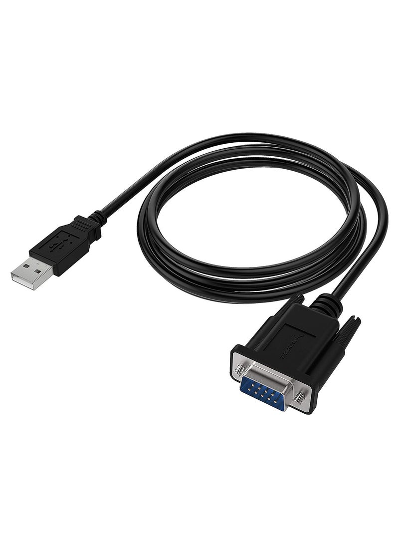 SABRENT SABRENT USB 2.0 to Serial (9-Pin) DB-9 RS-232 Adapter Cable 6ft Cable [FTDI Chipset] (CB-FTDI)  - Image 1
