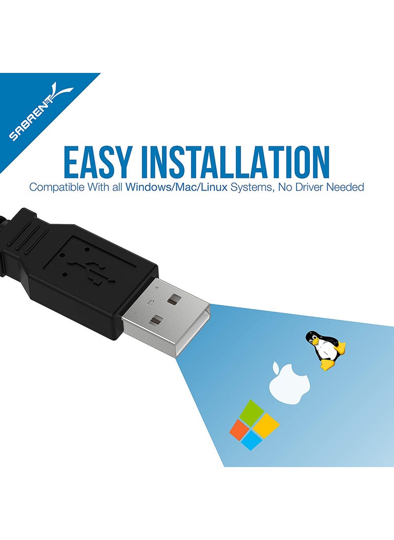 SABRENT SABRENT USB 2.0 to Serial (9-Pin) DB-9 RS-232 Adapter Cable 6ft Cable [FTDI Chipset] (CB-FTDI)  - Image 4