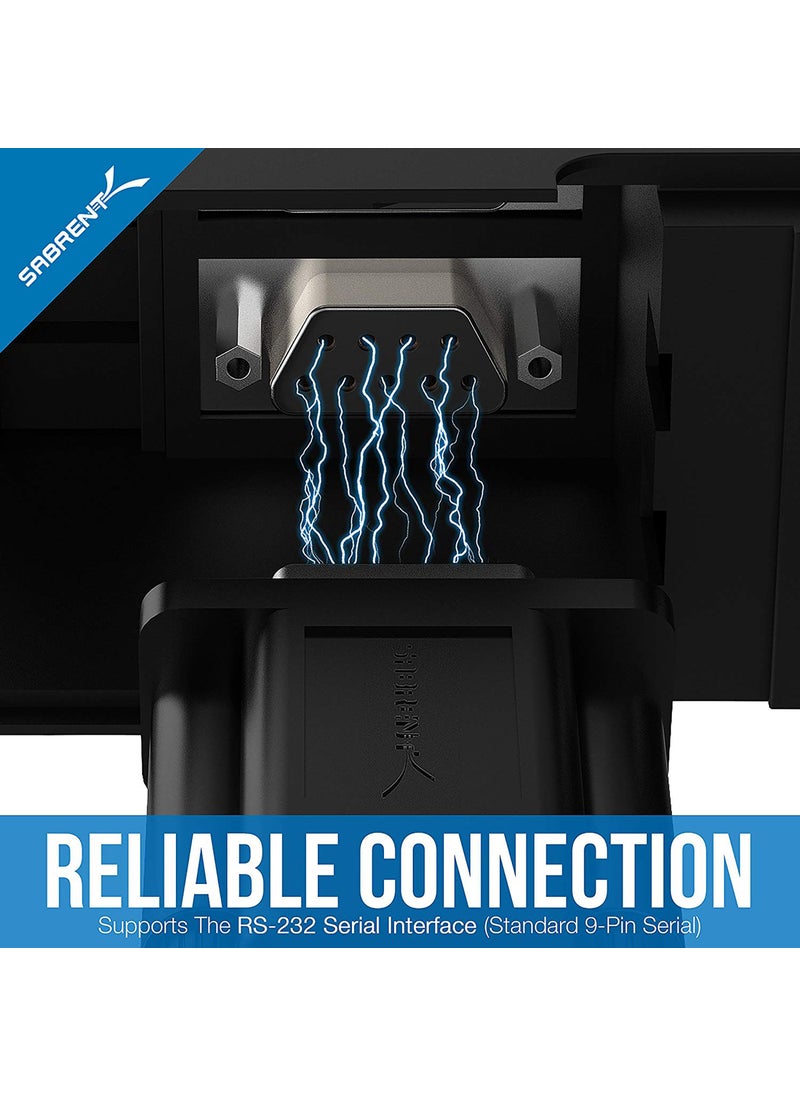 SABRENT SABRENT USB 2.0 to Serial (9-Pin) DB-9 RS-232 Adapter Cable 6ft Cable [FTDI Chipset] (CB-FTDI)  - Image 5