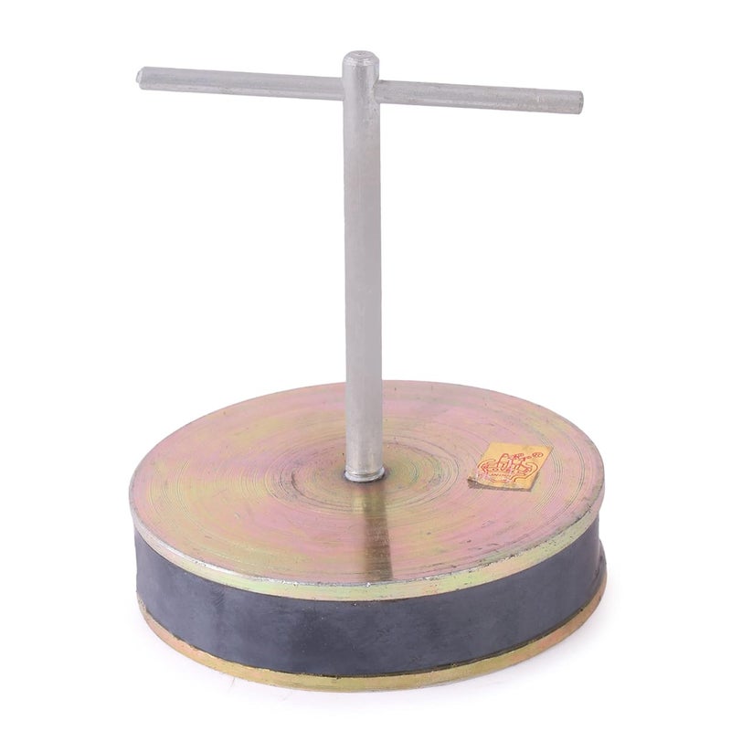 LOVELY 5 Inch Round Lifting Magnet with T Handle Pack of 1 Pc - Image 1