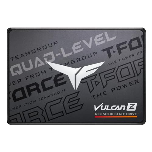 TEAMGROUP TForce Vulcan Z 1TB SLC Cache 3D NAND QLC 25 Inch SATA III Internal Solid State Drive SSD RW Speed up to 550470 MBs T253TY001T0C101 - Image 1