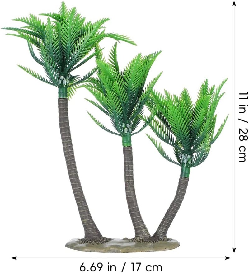 PRETYZOOM Artificial Coconut Tree Ornament Miniature Palm Leaves for DIY Terrariums Home Decor - Image 5