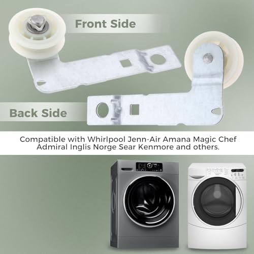 DRELD W10837240 Dryer Idler Pulley with Bracket, Compatible with Whirlpool, Kenmore, Replace 279640 W10118756 W10547290 PS11726337 3387372 3388674 W10118754 - Image 4