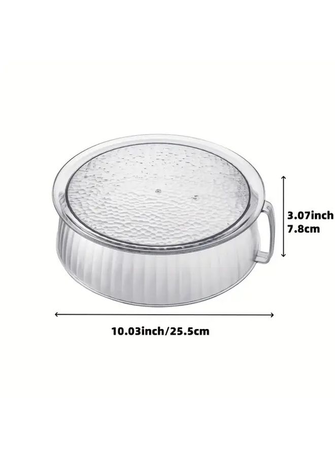 1pc Microwave Splash Guard Lid Food Grade Heat Resistant Transparent Cover For Heating Baking Outdoor Cooking - Image 2
