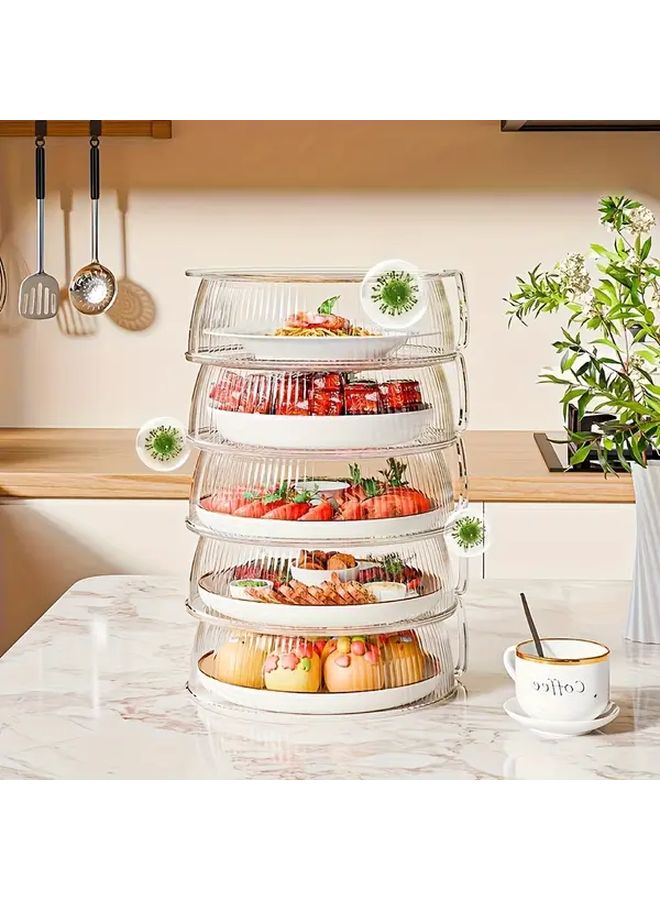 1pc Microwave Splash Guard Lid Food Grade Heat Resistant Transparent Cover For Heating Baking Outdoor Cooking - Image 5