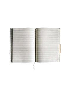 HQ A5 Size Executive PU Cover Notebook With Elastic Closure 192 Pages White Cover  - Image 2