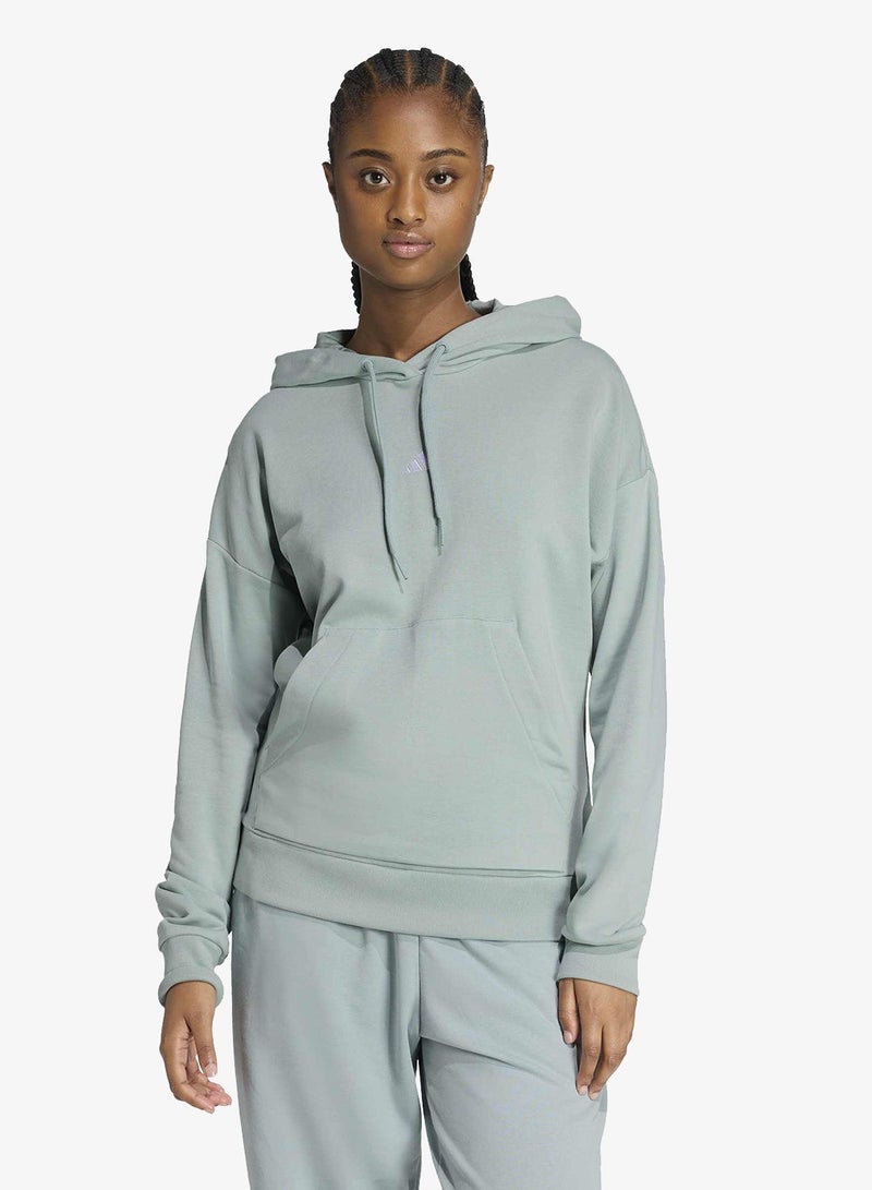 Adidas Essential Small Logo French Terry Hoodie - Image 1