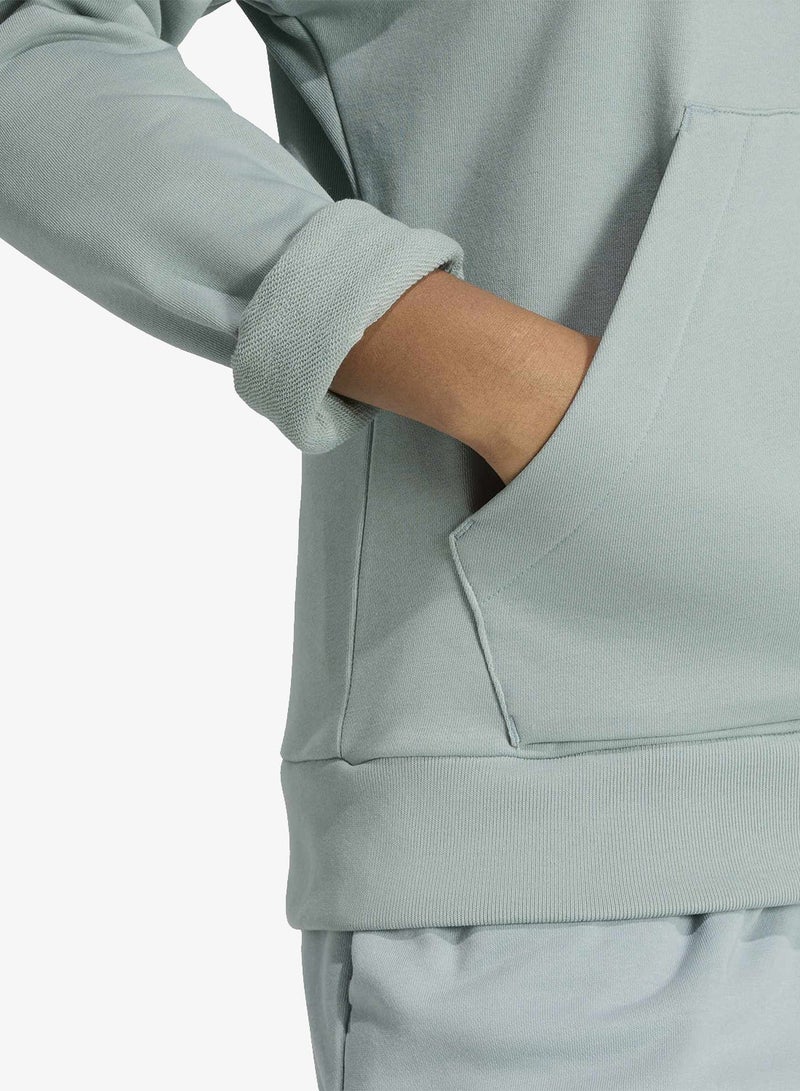 Adidas Essential Small Logo French Terry Hoodie - Image 4