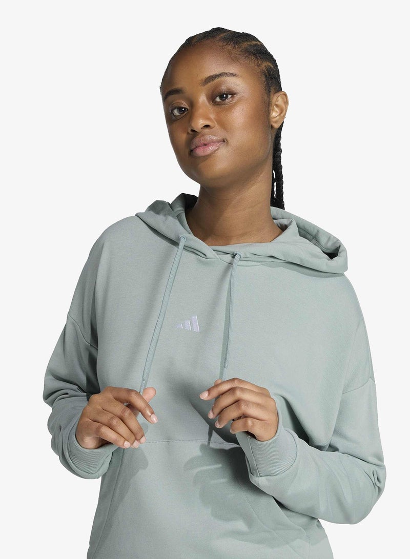 Adidas Essential Small Logo French Terry Hoodie - Image 3