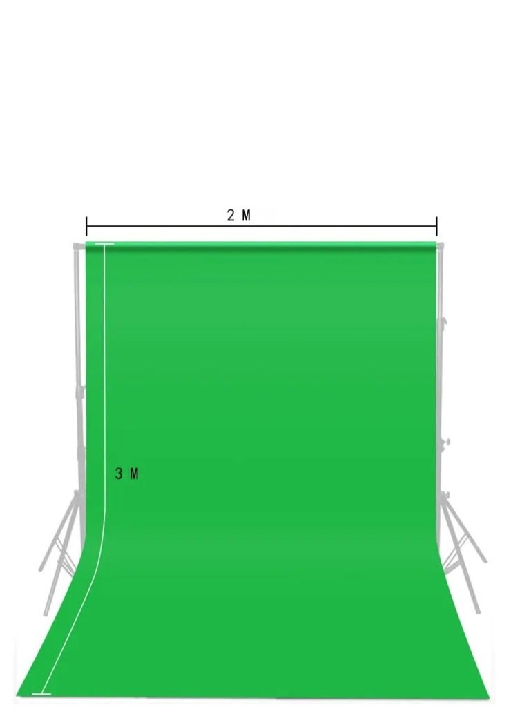 2x3m Non-woven fabric Photo Photography Backdrop Background Cloth (green) - Image 1