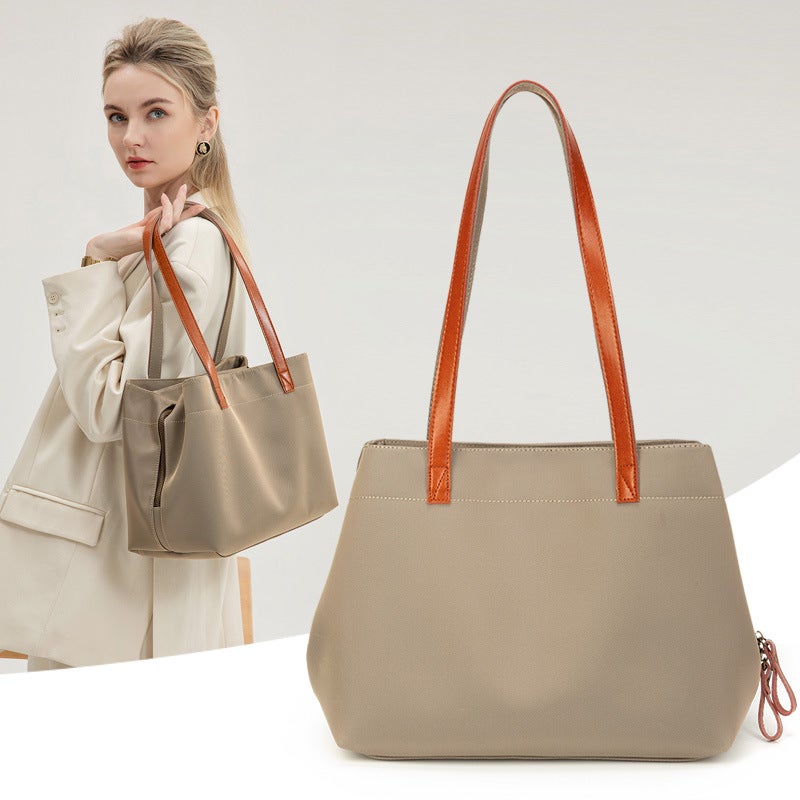 Large Bag Women'S Casual New Nylon Oxford Cloth Large Capacity Tote Bag All-Match Shoulder Bag Trendy Canvas Handbag - Image 2