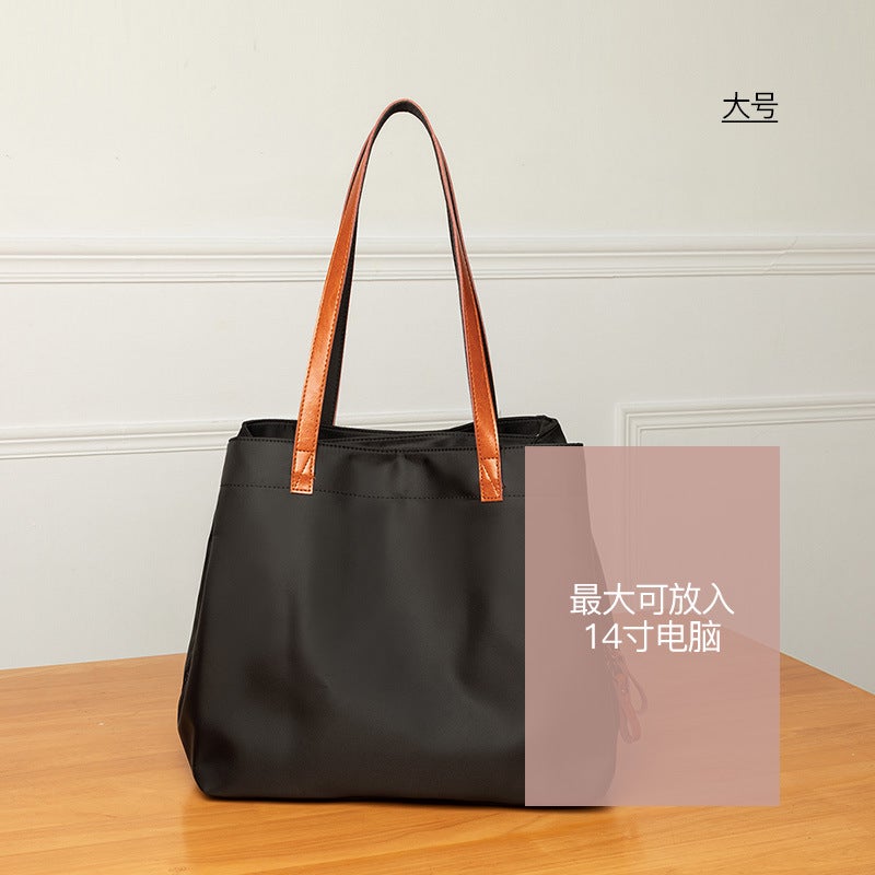 Large Bag Women'S Casual New Nylon Oxford Cloth Large Capacity Tote Bag All-Match Shoulder Bag Trendy Canvas Handbag - Image 1
