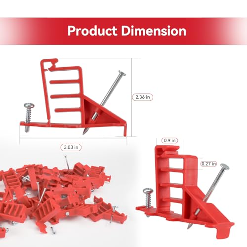Atader Multi Cable Staples for Romex Clips, Plastic Electrical Wire Stackers, Secures Romex, UF & (NM) Non-Metalic, Coaxial & Data/CAT 5 Cable, 25Pcs, Fast and Easy to Install - Image 5