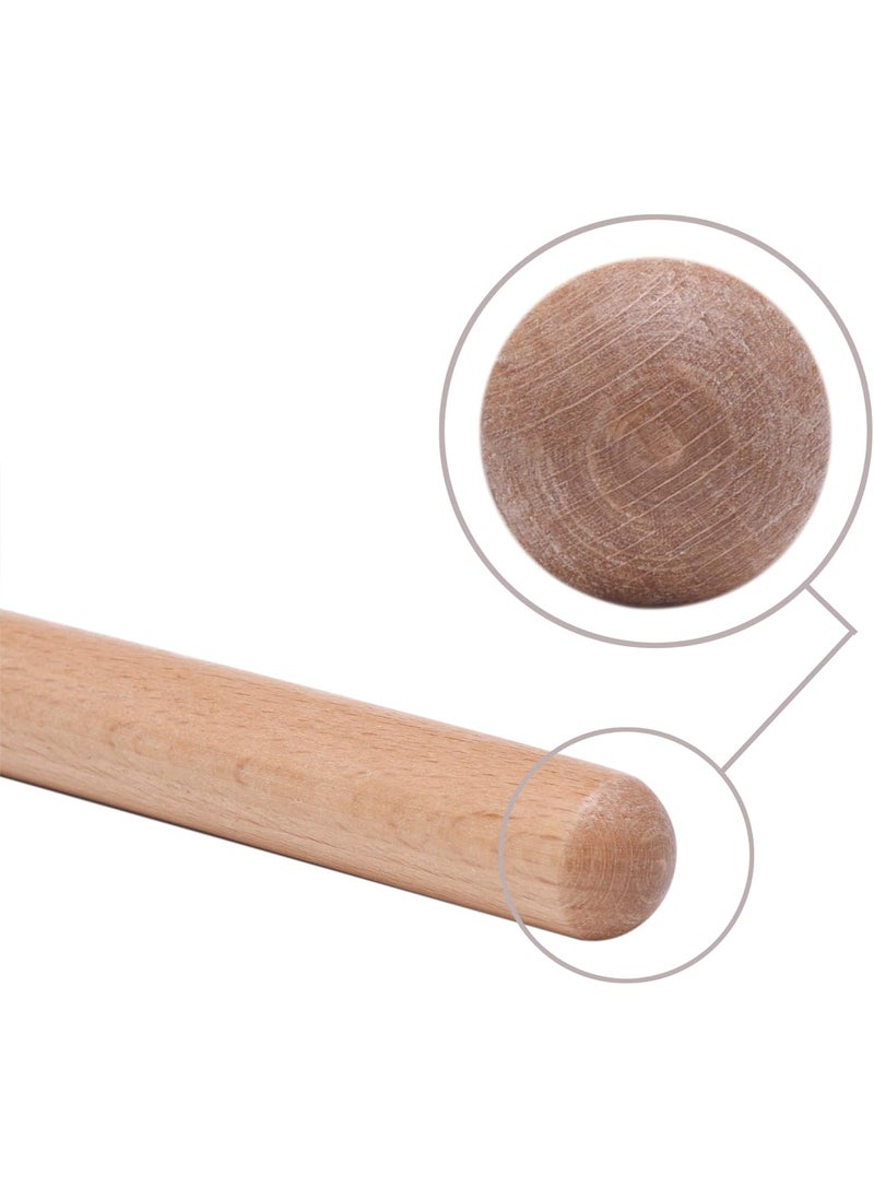 Mihey 2 Pairs Classical Wood Claves Musical Percussion Instrument 8 Inch Rhythm Natural Hardwood Sticks with a Carry Bag  - Image 4