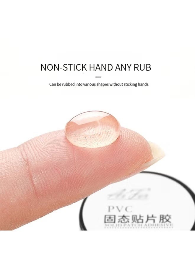 Solid Nail Glue Gel for Press On Nails, Acrylic Fake Nails 3D PVC Candy Soft Polish, for Nail Strengthening DIY Nail Art Home Salon Use - Image 3