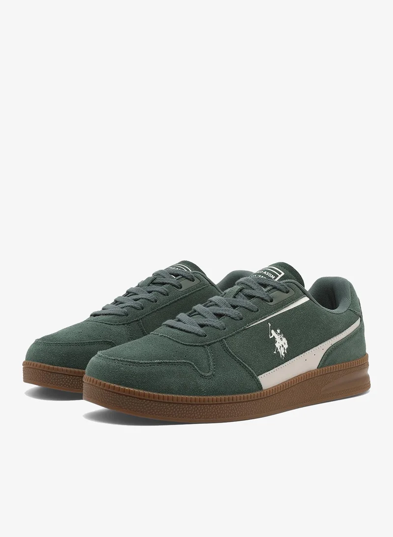 U.S. Polo Assn. 6M PERRY S GLB 6FX MEN OD_GREEN Perry S Men's Casual Walking Sneakers - Green for Men | Best Price UAE