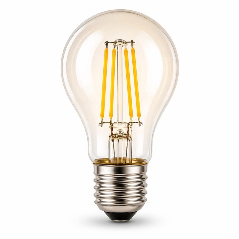 FSL LED Filament Bulb A60 – 6W (40W Equivalent) – Warm White 2700K – E27 Base – Energy Saving & Long Life - Image 2