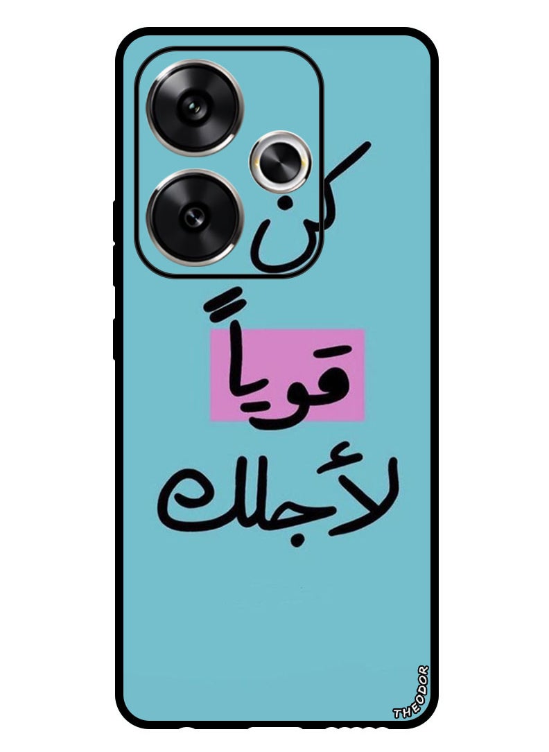 Theodor Protective Case Anti Scratch Shock Proof Bumper Cover For Xiaomi Redmi Turbo 3 Arabic Quote 1  - Image 1