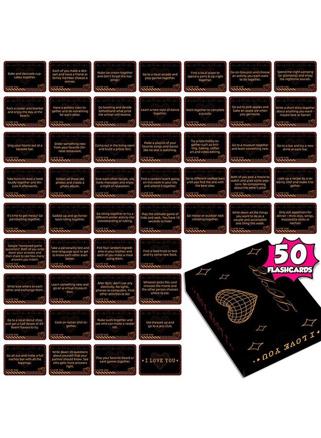 Conversation Cards - Couple Card Game for Date Nights & Travel Adventures | Great Valentine's Gift for Couples - 50 Cards - Dive into Deeper Bonds!  - Image 2