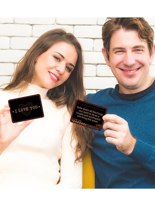 Conversation Cards - Couple Card Game for Date Nights & Travel Adventures | Great Valentine's Gift for Couples - 50 Cards - Dive into Deeper Bonds!  - Image 3