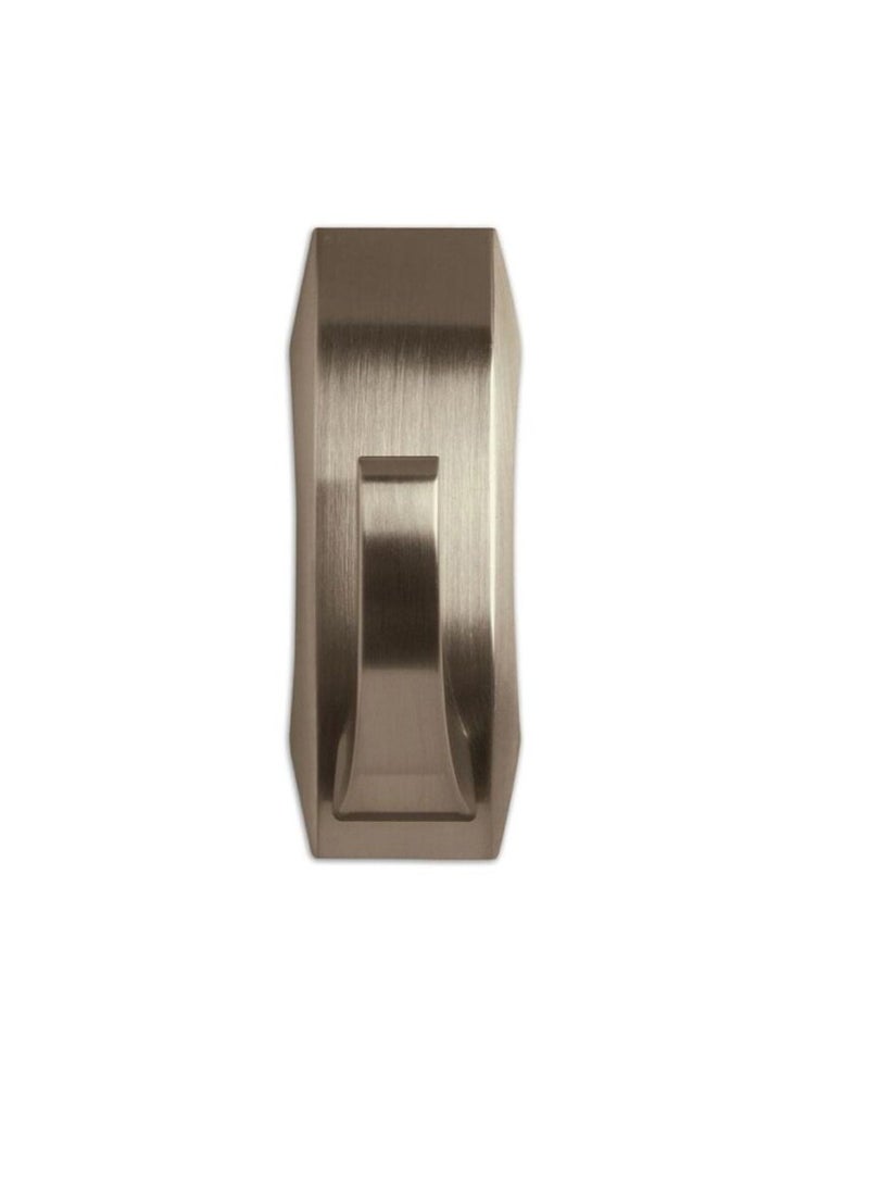 Command Command Large Satin Nickel Metal Bath Hook - Image 2