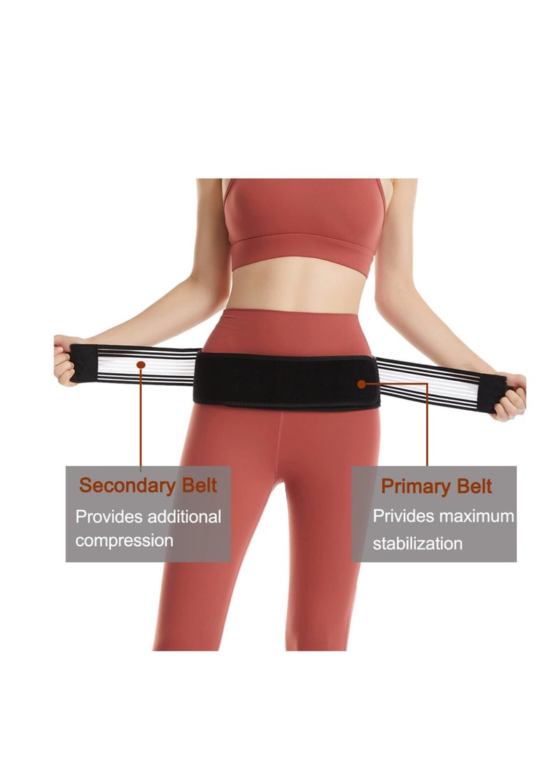 كابتن تيك Sacroiliac SI Joint Hip Belt, Lower Back Support Brace Hip Braces for Hip Pain Alleviate Sciatic Anti-Slip Sacroiliac Belt Pilling-Resistant Pelvic Belt for Men Women - Image 3