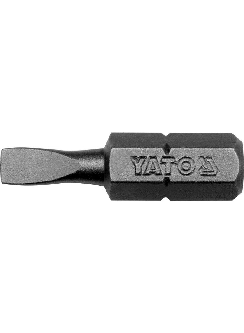 YATO Screwdriver Bit 1/4"x25mm Slotted 3mm 50pcs/Box YT-7800 (99201)