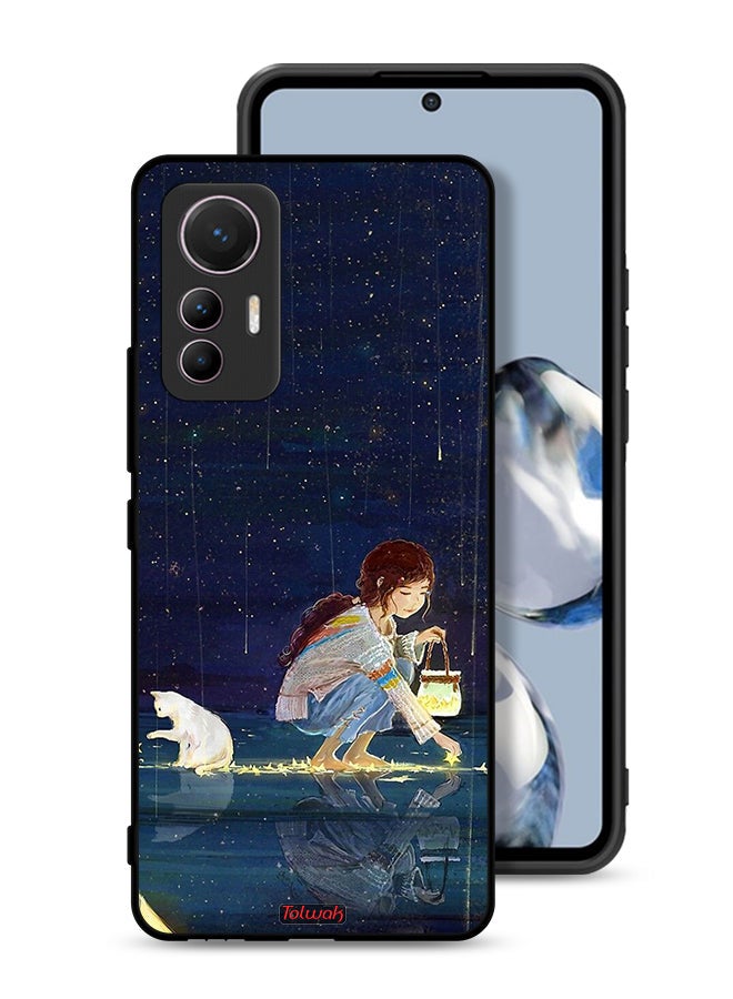 Tolwak Xiaomi 12 Lite Protective Case Cover Collecting Stars Art - Image 1