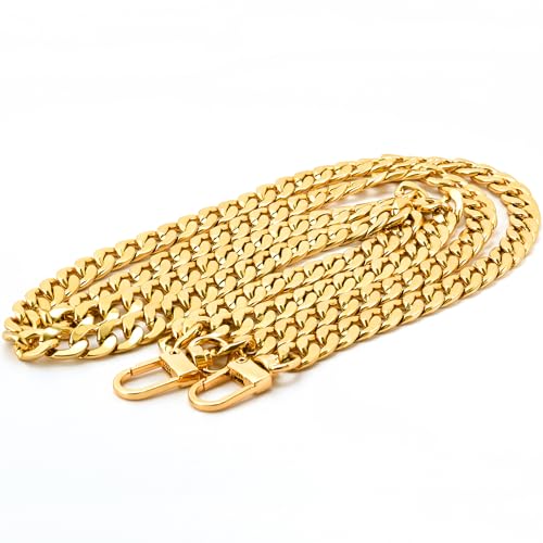 SEAVILIA Handmade DIY 47" Gold Purse Chain Straps Accessories – Replacement Crossbody & Shoulder Straps for Bag Making - Image 1