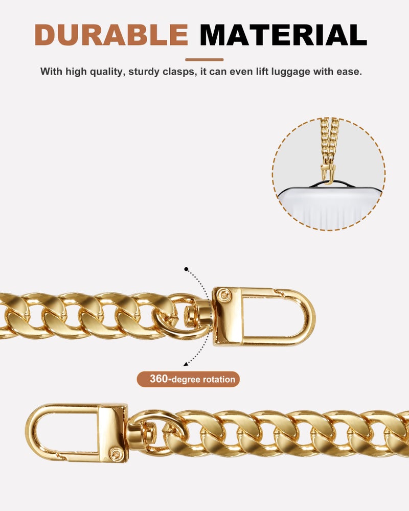 SEAVILIA Handmade DIY 47" Gold Purse Chain Straps Accessories – Replacement Crossbody & Shoulder Straps for Bag Making - Image 5