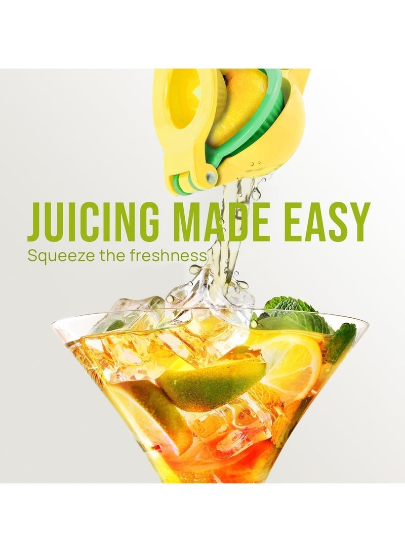 SAHHAHOME Lemon Squeezer Metal, 2-in-1 Manual Lemon Juicer Citrus Juicer Handheld Manual Hand Press Kitchen Bar Tool - Image 3