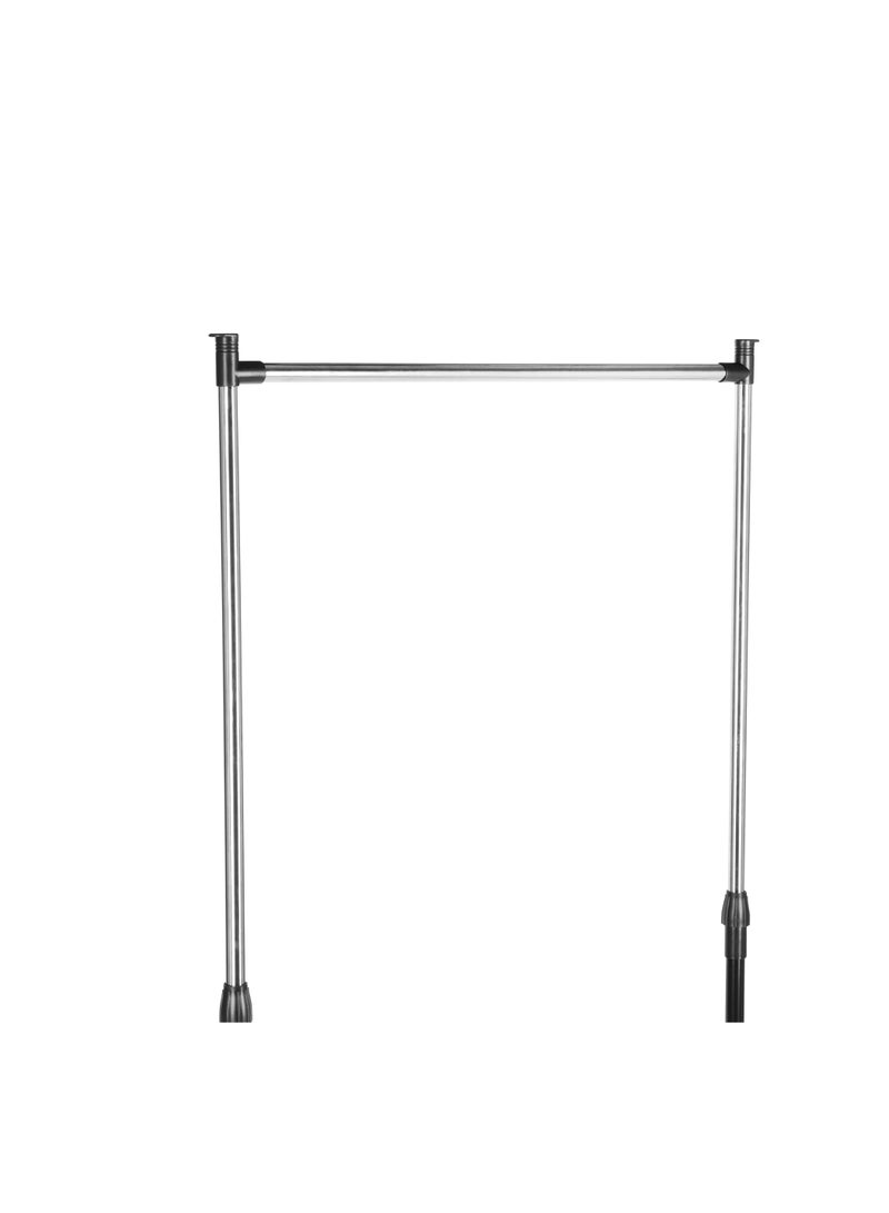 Royalford Garment Rack- RF12432/ Extendable Height Upto 155 cm, Large Storage and Easy to Move with Wheels Black - Image 4