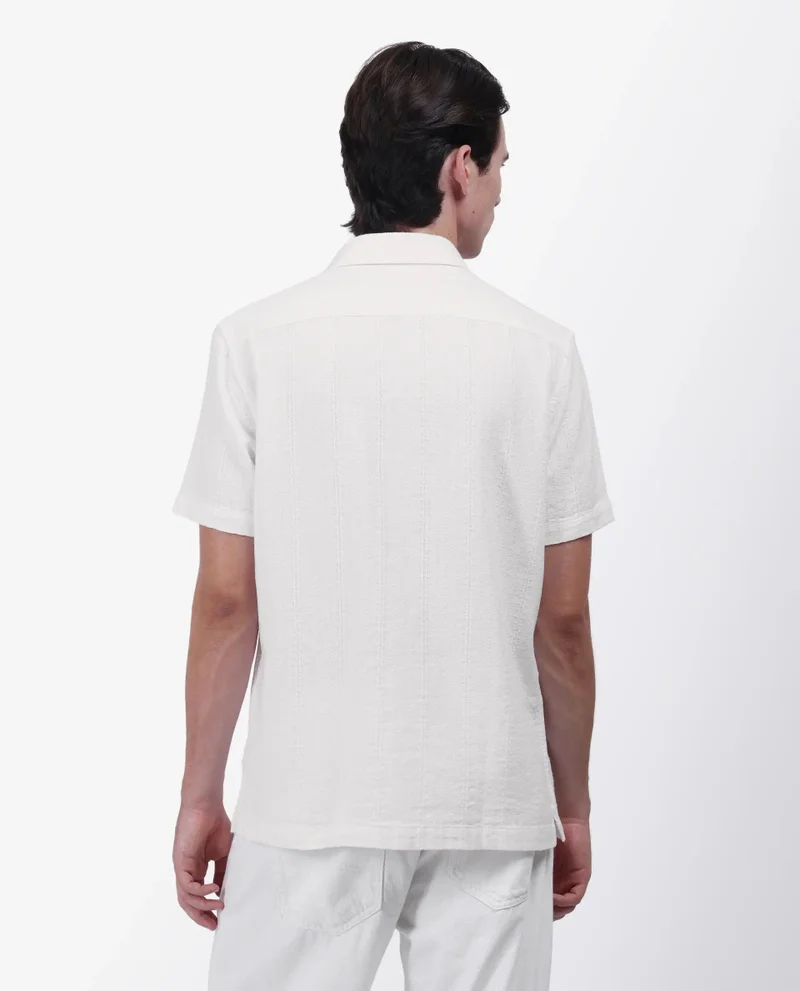 Rare Rabbit Men's Striped Regular Fit Shirt