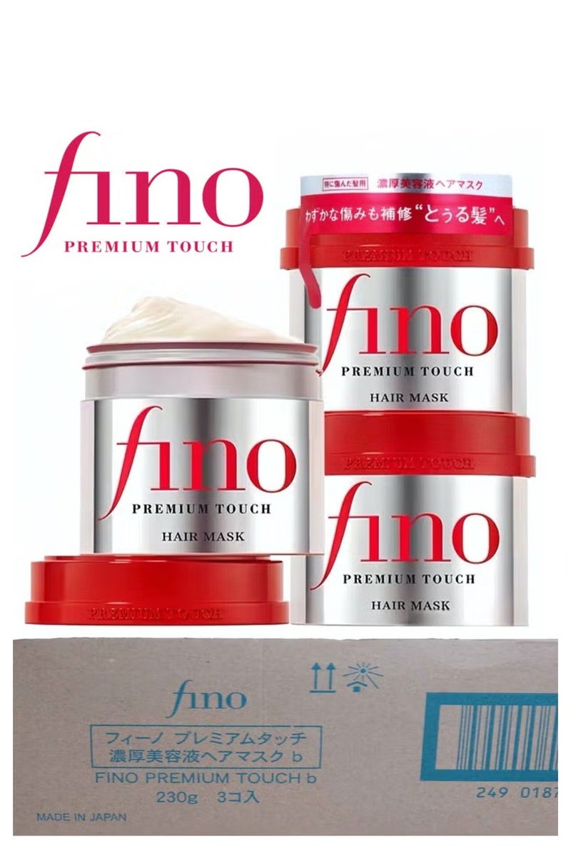 Fino 3-Piece Fino Premium Touch Penetration Essence Hair Mask Hair Treatment 230*3g - Image 1