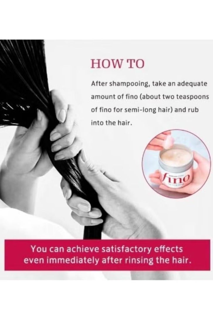 Fino 3-Piece Fino Premium Touch Penetration Essence Hair Mask Hair Treatment 230*3g - Image 2