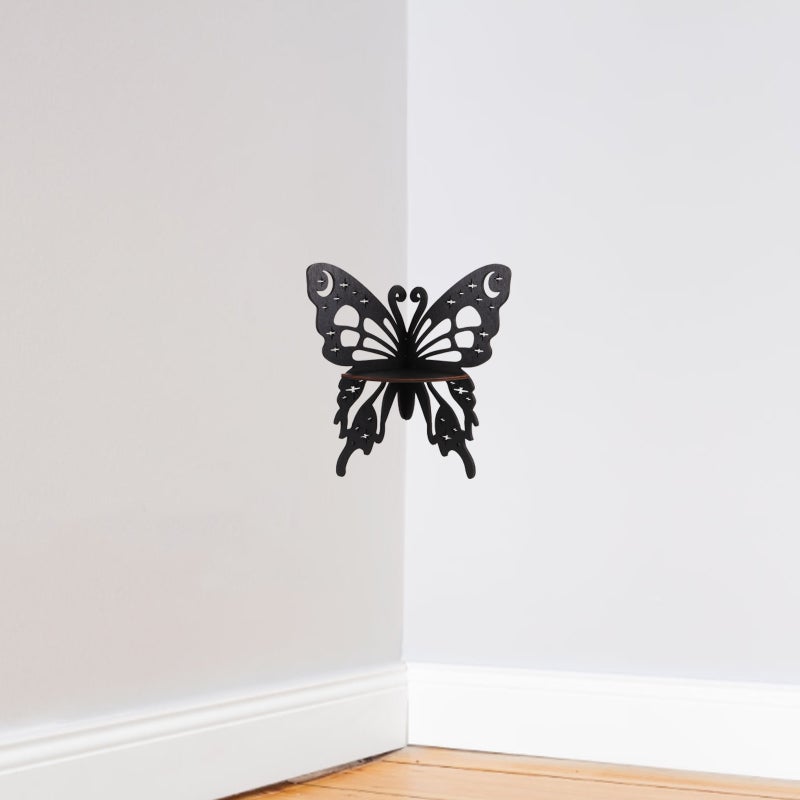 2pcs Butterfly Shelf Crystal Shelf Display Display Shelf Hanging Corner Shelf - Image 4