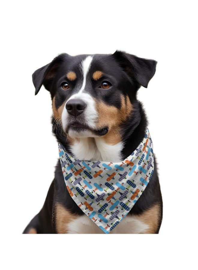 W Brings Airplane Dog Bandana/Scarf | This Stunning Gorgeous Design Dog Bandana Scarf Is Perfect Styling Accessory For Dogs Large, Medium & Small. - Image 3